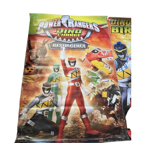 Power Rangers Sabans Resurgence Dino Charged Birthday Banners Party Lot Of 2 - Picture 7 of 8